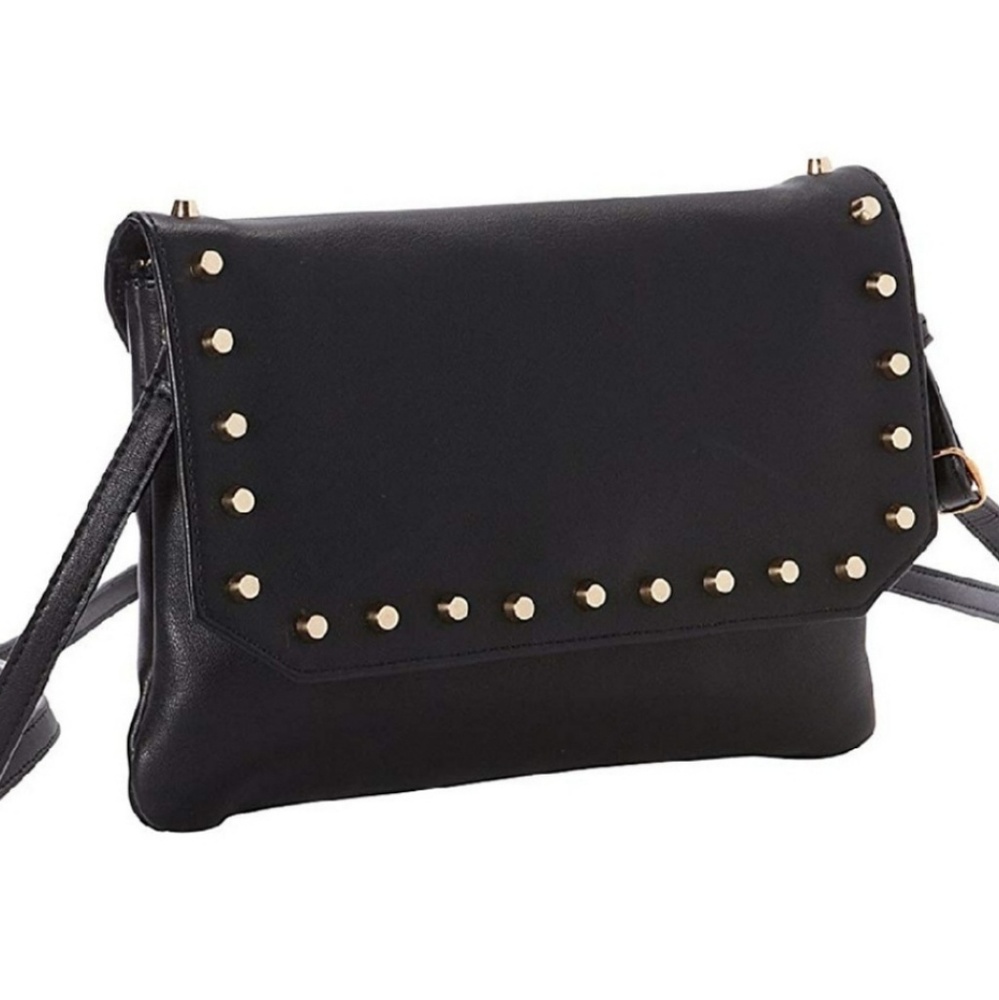 HButler Black Studded Crossbody Bag